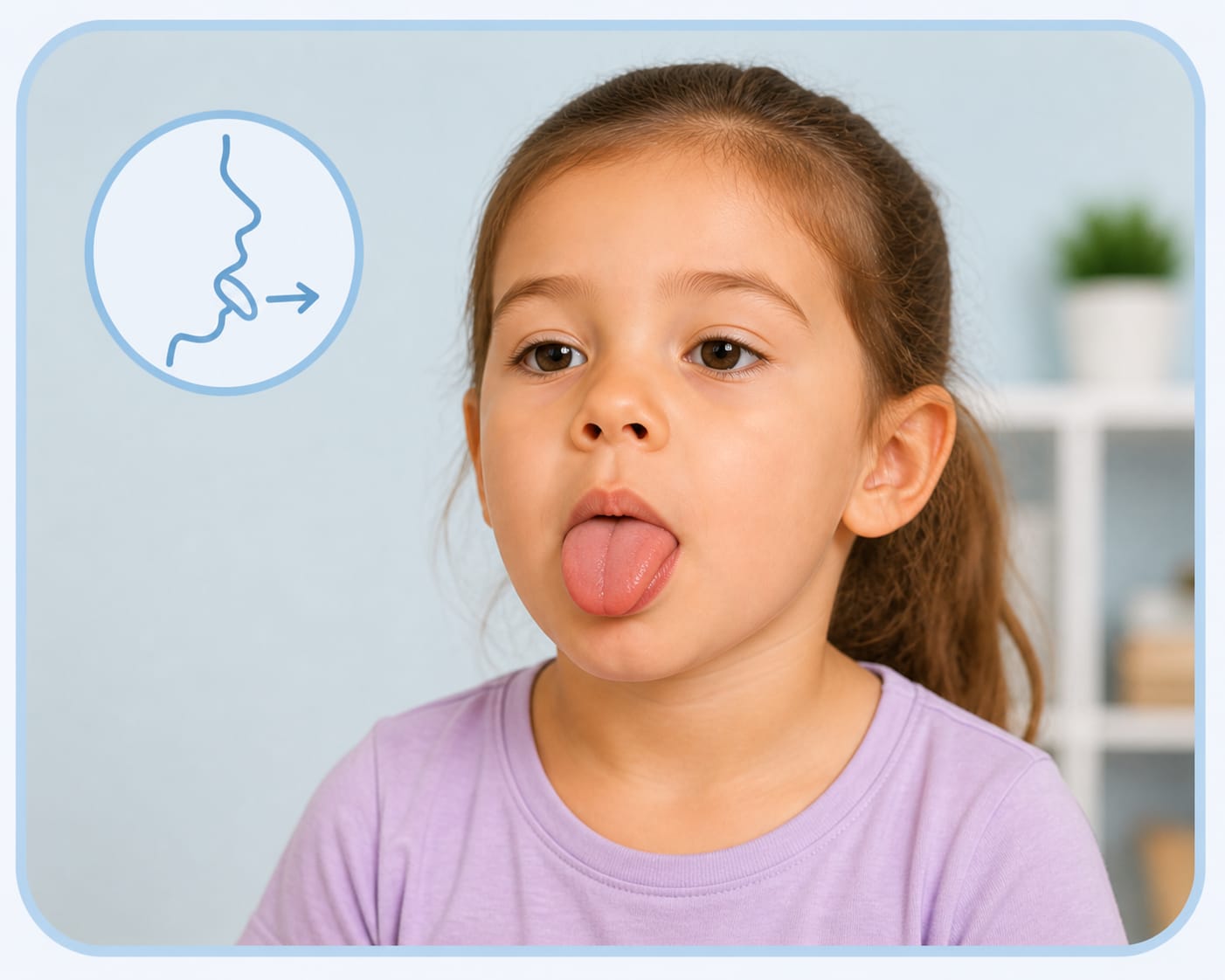 Child tongue thrusting